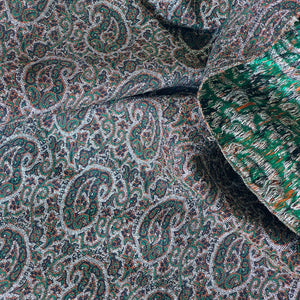 An Elegant 68” X32” Termeh Embroidered Fabric with Paisley Pattern - Perfect for Making Pillow or Table-Top