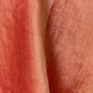 A Piece of MAJESTIC - METALLIC COTTON & RAYON PLAIN VELVET, Perfect for Cushion Cover or Table Top - Color: Orange