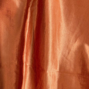 A Piece of MAJESTIC - METALLIC COTTON & RAYON PLAIN VELVET, Perfect for Cushion Cover or Table Top - Color: Orange