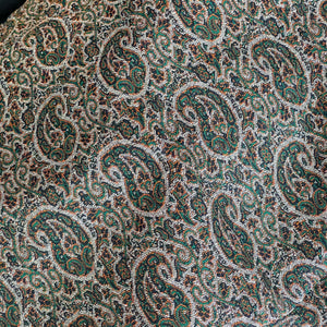 An Elegant 68” X32” Termeh Embroidered Fabric with Paisley Pattern - Perfect for Making Pillow or Table-Top