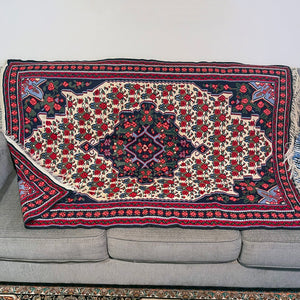 Traditional and Vintage Hand-Knotted Persian Senneh Rug with a Floral Pattern for Your Home Decor