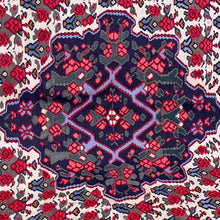 Load image into Gallery viewer, Traditional and Vintage Hand-Knotted Persian Senneh Rug with a Floral Pattern for Your Home Decor