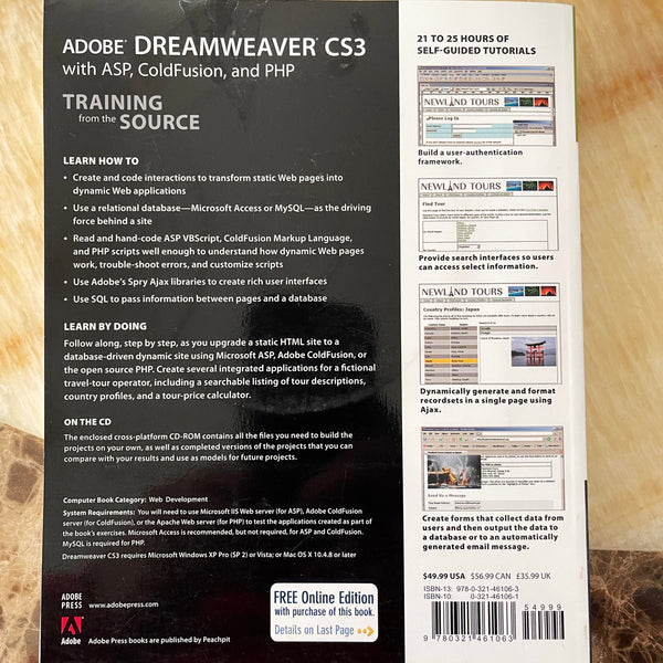 Adobe Dreamweaver CS3 With ASP, ColdFusion, and PHP + CD