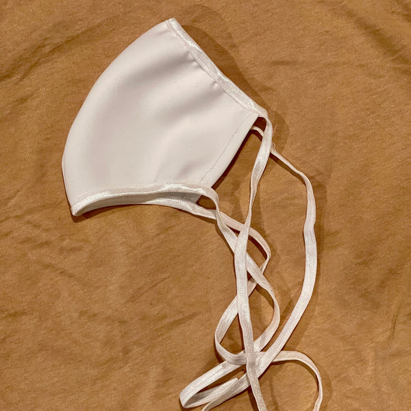 Stretchy Face Mask - Reusable, Adjustable, Rectangular Protective Mask- Color: White