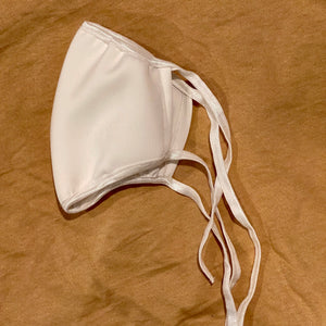 Stretchy Face Mask - Reusable, Adjustable, Rectangular Protective Mask- Color: White