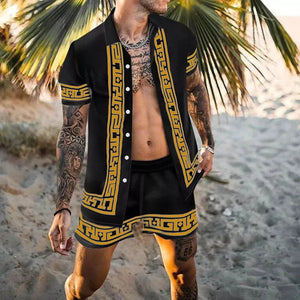 Designer Style Men Two-piece Beach Set