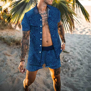 Designer Style Men Two-piece Beach Set