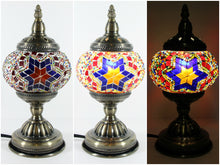 Load image into Gallery viewer, Turkish Mosaic Table Lamp with Bronze Finish - ACL5