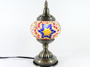 Turkish Mosaic Table Lamp with Bronze Finish - ACL5