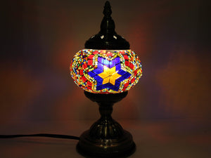 Turkish Mosaic Table Lamp with Bronze Finish - ACL5