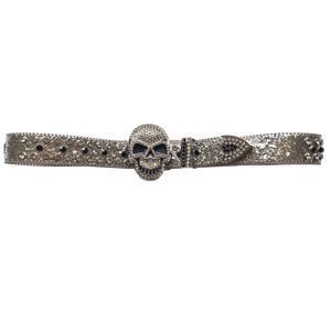 Fantasy Belt for Women, Shiny, Textured, Fashion Skeleton Design