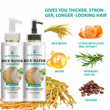 Load image into Gallery viewer, Rosemary Rice Water Hair Growth System Kit - Shampoo, Conditioner and Leave-in Serum