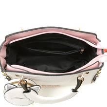 Load image into Gallery viewer, Lightweight Chic PU Leather Crossbody Satchel: Removable Strap, Secure Zipper Closure, Embroidery Detail for Everyday Elegance