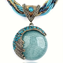 Load image into Gallery viewer, Bohemian Style Turquoise Handmade Pendant Necklace Women&#39;s Accessories