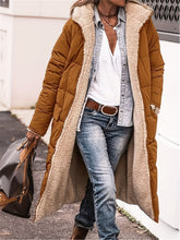 Load image into Gallery viewer, Full Size Zip Up Sherpa Hooded Coat for Women