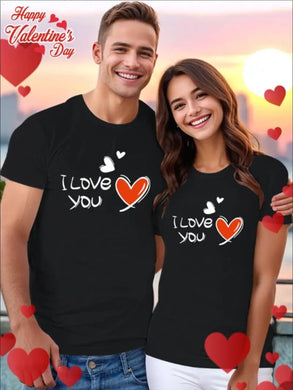 Love Valentine'S Day T-Shirt, Couple T-Shirt, Couple Christmas, Fashion Casual T-Shirt, Short-Sleeved T-Shirt