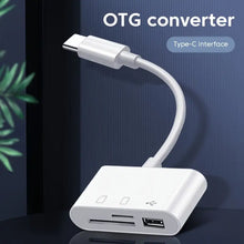 Load image into Gallery viewer, 3-in-1 USB-C Card Reader - OTG SD/TF Memory Converter for iPad Pro, MacBook &amp; Other Devices