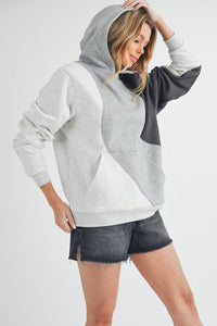 Aemi + Co Color Block Hoodie with Kangaroo Pocket, Designers' Choice for Women and Teens - #shop_name - women clothes