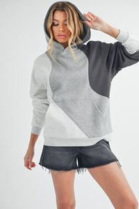 Aemi + Co Color Block Hoodie with Kangaroo Pocket, Designers' Choice for Women and Teens - #shop_name - women clothes