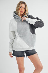 Aemi + Co Color Block Hoodie with Kangaroo Pocket, Designers' Choice for Women and Teens - #shop_name - women clothes