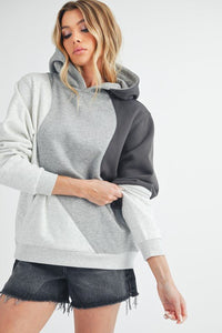 Aemi + Co Color Block Hoodie with Kangaroo Pocket, Designers' Choice for Women and Teens - #shop_name - women clothes