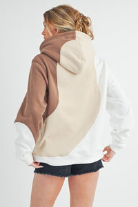 Aemi + Co Color Block Hoodie with Kangaroo Pocket, Designers' Choice - #shop_name - women clothes