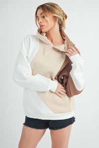 Aemi + Co Color Block Hoodie with Kangaroo Pocket, Designers' Choice - #shop_name - women clothes