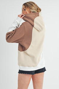 Aemi + Co Color Block Hoodie with Kangaroo Pocket, Designers' Choice - #shop_name - women clothes