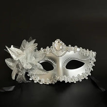 Load image into Gallery viewer, Elegant Venetian Princess Masquerade Mask: Glittering Half-Face Design for Festive Parties