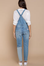 Load image into Gallery viewer, POL Front Chest Zipper Slim Leg Denim Overalls