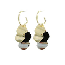 Load image into Gallery viewer, Dazzling Retro Elegance Dangle Earrings - Glossy Alloy Jewelry with Delicate Design