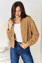 Load image into Gallery viewer, Perfee Long Sleeve Dropped Shoulder Jacket