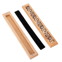 Load image into Gallery viewer, Elegant Wooden Incense Holder with Ash Catcher - Perfect for Aromatherapy, Meditation, Yoga and Spa