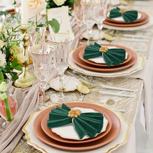 Load image into Gallery viewer, Pack of 6 Cloth Napkins And Golden Napkin Rings Set, Square Satin Dinner Table Napkins