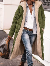 Load image into Gallery viewer, Full Size Zip Up Sherpa Hooded Coat for Women