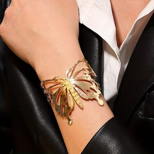 Stunning Butterfly Cuff - Zinc Alloy, No Plating, Hypoallergenic, Everyday Wear, Fashion Accessory for Women