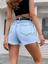 Load image into Gallery viewer, Distressed Raw Hem Denim Shorts for Women - #shop_name - Shorts