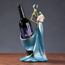 Load image into Gallery viewer, Elegant Female Figure Resin Wine Rack Statue - Abstract Art for Home &amp; Bar Decor, Perfect for Living Room, Dining Area, and Special Occasions