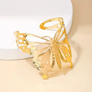 Stunning Butterfly Cuff - Zinc Alloy, No Plating, Hypoallergenic, Everyday Wear, Fashion Accessory for Women