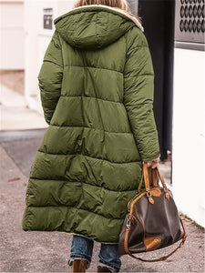 Full Size Zip Up Sherpa Hooded Coat for Women