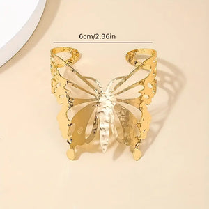 Stunning Butterfly Cuff - Zinc Alloy, No Plating, Hypoallergenic, Everyday Wear, Fashion Accessory for Women