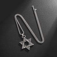 Load image into Gallery viewer, Classic Vintage Star Of David Pendant Necklace For Men and Women, Trendy Charm Street Party Amulet Jewelry Gift