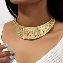 Load image into Gallery viewer, Statement Punk Clavicle Chain Necklace - Retro Alloy Collars for Women with Exaggerated Personality - Unique Female Punk Jewelry Ornament for Edgy Fashionistas