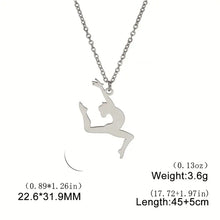 Load image into Gallery viewer, Ballet Dancing Girl Pendant Necklace For Women, Golden Color Stainless Steel Necklace Jewelry Style2