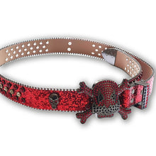 Load image into Gallery viewer, Fantasy Belt for Women, Shiny, Textured, Fashion Skeleton Design