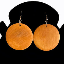 Load image into Gallery viewer, Vintage Design: Wooden Dangle Hook Earrings - Fashionable Bohemian Accessory for Women &amp; Girls