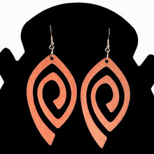 Load image into Gallery viewer, Vintage Design: Wooden Dangle Hook Earrings - Fashionable Bohemian Accessory for Women &amp; Girls