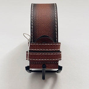 PU Leather Belt, Textured, The Ultimate Official Gift for Men - Color: Light Brown - Length: 115 cm