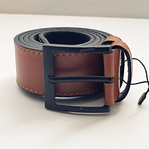 PU Leather Belt, Plain, The Ultimate Official Gift for Men - Color: Light Brown - Length: 110 cm