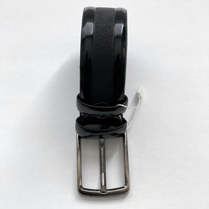 PU Leather Belt, Stripe Patterned, The Ultimate Official Gift for Men - Color: Black - Length: 110 cm